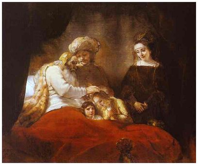 Rembrandt - Jakobs Segen