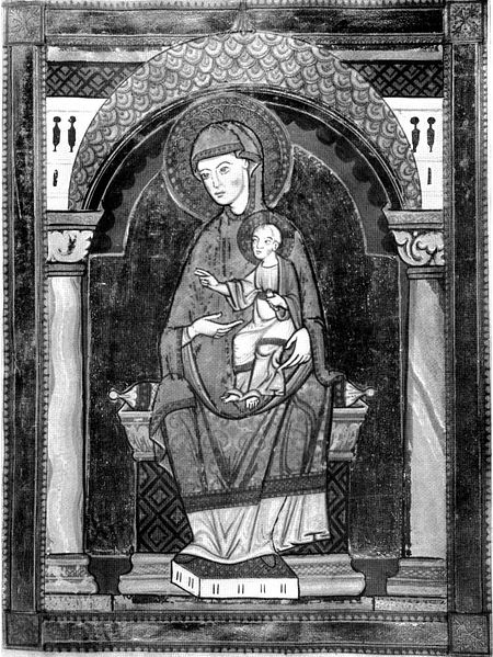 Lippoldsberger Evangeliar - Madonna mit Kind