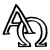 Taufsymbol - Christus-Monogramm A und O
