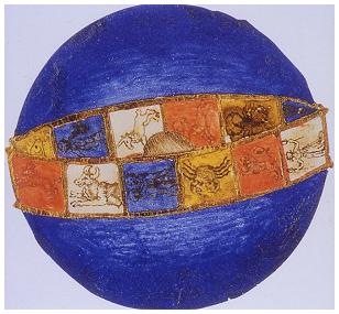 Ekliptik als Sternbildband