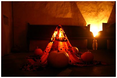 Stimmungsvolles Ambiente im Kirchturm